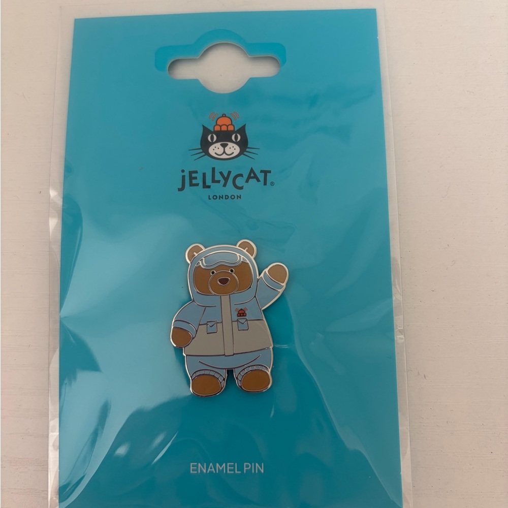 AUTHENTIC Jellycat Official Bartholomew Bear Snow Suit enamel pin- NEW